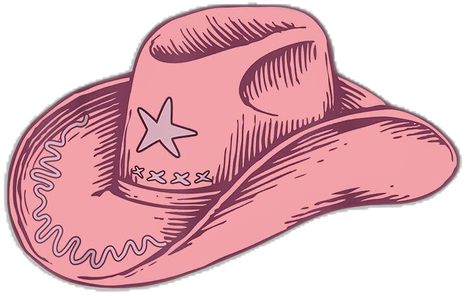 Cowboy Hat Drawing, Lets Go Girls, Pink Cowboy Hat, Pink Cowboy, Hat Aesthetic, Cowgirl Bachelorette, Pony Birthday, Cowgirl Aesthetic, Pink Cowgirl