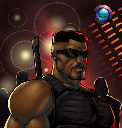 Marvel Blade, Eric Brooks, Blade Marvel, Day Walker, Superhero Superman, Black Heroes, Black Superheroes, Academy Of Art University, Star Wars Villains