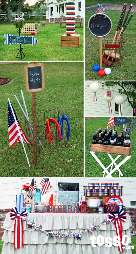 Learn how to custom paint your Giant Tumbling Tower for an Old Fashioned 4th of July lawn party! Easy Tutorial! 4th Of July Games, Lawn Party, Fourth Of July Food, Fourth Of July Decor, July Wedding, July Birthday, 4th Of July Celebration, Patriotic Party, 4th Of July Decorations