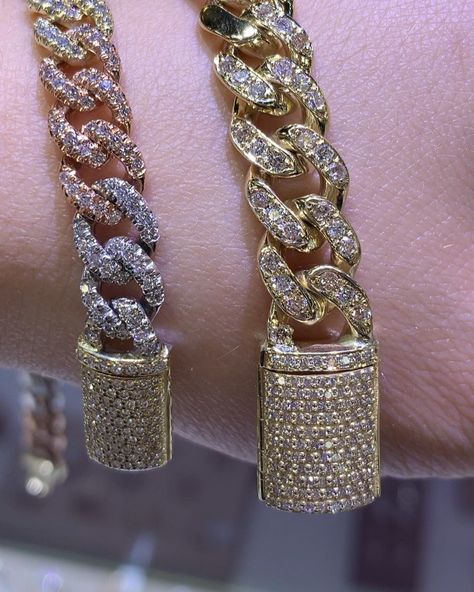 David's House of Diamonds on Instagram: “Diamond Cuban Bracelets” Diamond Bracelet, Diamonds, Bracelet, On Instagram, Instagram