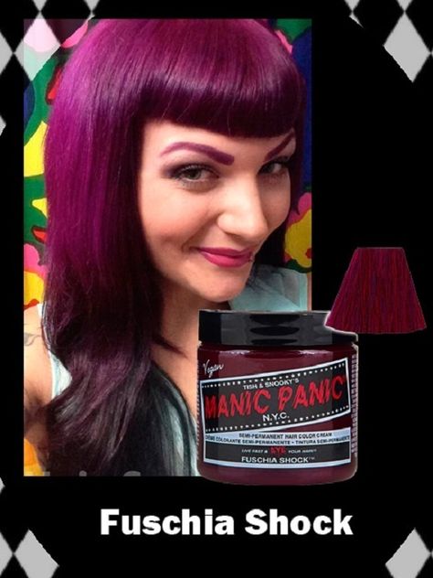 Manic Panic Fuschia Shock, Manic Panic, Hair Colour, Beautiful Hair, Hair Color, Hair, Beauty