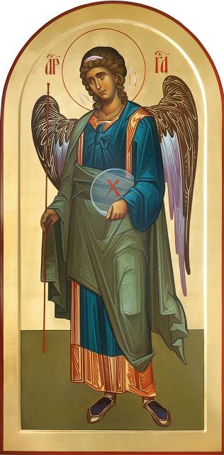 Saint Gabriel, Arte Occulta, Greek Icons, Eastern Orthodox Church, Angel Gabriel, Orthodox Christian Icons, Paint Icon, Archangel Gabriel, Angel Images