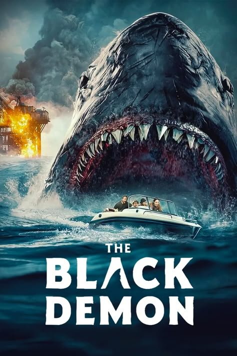 The Black Demon (2023) Shark Movie Film Posters Horror, Shark Movies, Posters Horror, Scary Movies To Watch, 2023 Movies, Josh Lucas, A Man Called Otto, Types Of Movies, Must See Movies