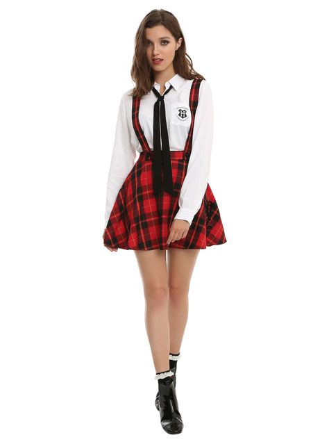 Gryffindor Outfit, Gryffindor Costume, Hogwarts Uniform, Hogwarts Outfits, Halloween Costumes College Girls, Red Plaid Skirt, Ukraine Girls, School Uniform Outfits, School Skirt