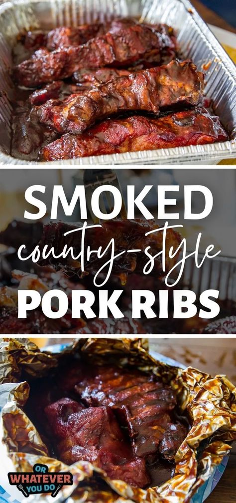 Smoked Country Style Pork Ribs, Smoked Country Style Ribs, Country Ribs Recipe, Boneless Country Style Pork Ribs, Country Pork Ribs, Smoked Pork Recipes, Pellet Smoker Recipes, Pork Ribs Grilled, Boneless Pork Ribs