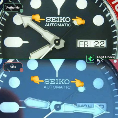 How to Spot a Knockoff or Fake Seiko: Pay Attention to These 9 Things – namokiMODS Seiko Skx, Seiko Automatic, Seiko 5 Sports, Custom Watch, Dive Watches, Stick It Out, Keep On, Pay Attention, Chronograph