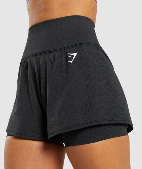 Gymshark Shorts, Adrette Outfits, Gymshark Vital Seamless, Gymshark Black, Gymshark Women, Gym Fits, Workout Fits, Cute Preppy Outfits, Modieuze Outfits