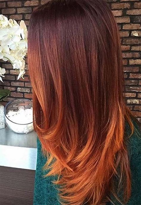 50 Copper Hair Color Shades to Swoon Over | Fashionisers© - Part 3 Pelo Color Borgoña, Auburn Balayage, Rambut Brunette, Copper Balayage, Fall Hair Color For Brunettes, Vlasové Trendy, Copper Hair Color, Beautiful Red Hair, Hair Color Shades