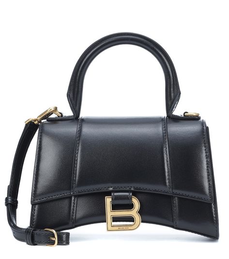 Sac À Bandoulière Hourglass Xs En Cuir | Balenciaga - Mytheresa Cristobal Balenciaga, Leather Crossbody Bag Small, Small Tote, Small Crossbody Bag, Small Handbags, Black Handbags, Leather Crossbody Bag, Leather Tote, Leather Crossbody