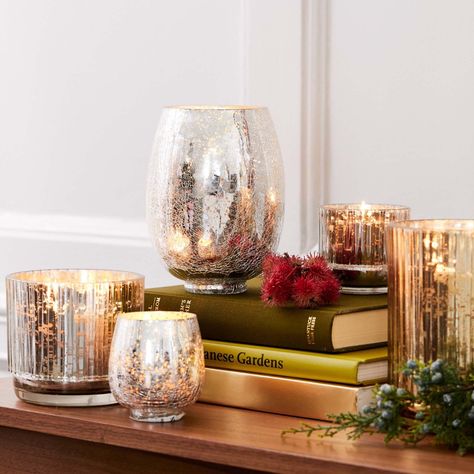 Mercury Glass Fluted Candles - Balsam Cedar | West Elm Cedar Candle, Glass Candles, Candle Wedding Centerpieces, Holiday Photoshoot, Candle Wedding, Fluted Glass, Food Decorations, Persian Style Rug, Just A Thought