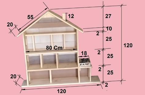 Cardboard Town Diy, Plan Toys Dollhouse, Doll House Furniture Made From Cardboard Templees, Homemade Wooden Doll House, Doll House Plans 1:12, 1:12 Dollhouse Plans, Wooden Push Toys, Baby Girl Birthday Theme, Cardboard Dollhouse