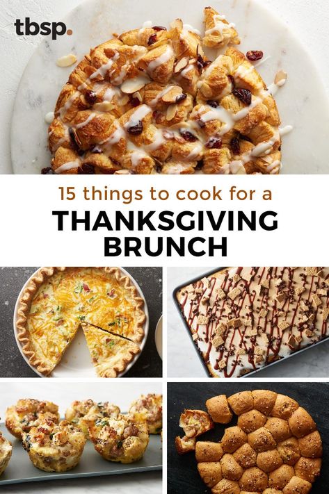 This year, we're giving Thanksgiving brunch a shot. That way, you can get to that conflicting Thanksgiving dinner you couldn't make otherwise! Here are our ideal dishes for a brunch you'll be seriously thankful for. Thanksgiving Brunch Menu, Thanksgiving Breakfast Brunch, Thanksgiving Brunch Ideas, Thanksgiving Brunch Recipes, Brunch Parties, Thanksgiving Brunch, Thanksgiving Breakfast, Fall Brunch, Holiday Brunch