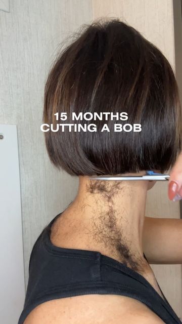 Growing Out Short Layered Hair, Above The Ear Bob Haircut, Growing Out Asymmetrical Bob, Growing Bob Out Stages, Transition From Pixie To Bob Growing Out Short Hair, Bob Growing Out Bangs, Compact Bob Haircut, Styling A Curly Bob, Growing Out Stacked Bob Haircut