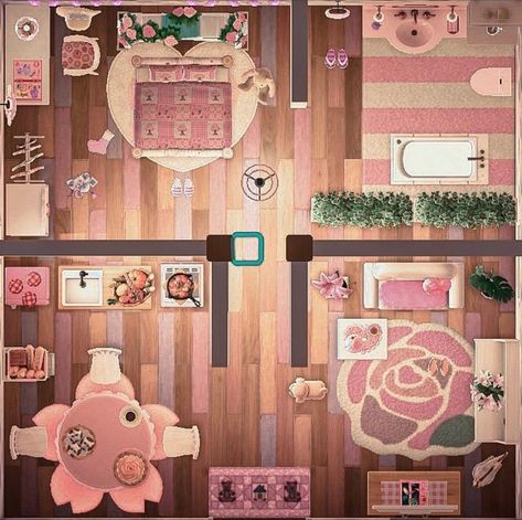 Acnh Tutu House Ideas, Animal Crossing One Room House, Acnh Happy Home Paradise Flora, Doll Manor Animal Crossing, Acnh Gayle House, Acnh Sherb Happy Home Paradise, Animal Crossing Roomates Ideas, Animal Crossing Roommate Ideas, Acnh Rosie's House