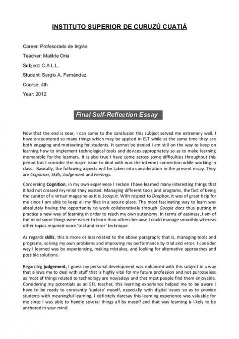 Self Reflection Essay Check more at https://nationalgriefawarenessday.com/13670/self-reflection-essay About Me Sample, Self Reflection Essay, Reflective Essay Examples, Evaluation Essay, Reflection Essay, Essay English, Reflective Writing, Essay Conclusion, Personal Philosophy