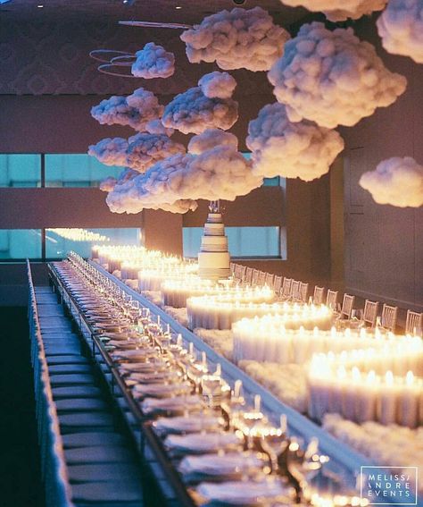 On cloud 9! #AhoufeInspired @melissaandre Photography @arthausfoto #AhoufeBridal Cloud Decor, Cloud Party, Cloud Theme, Prom Themes, Prom Decor, Wedding Decoration Ideas, Prom 2020, Prom Theme, Festa Party