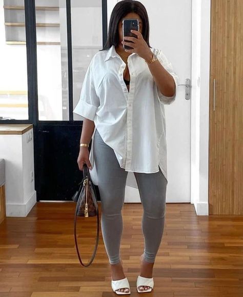 Look Legging, Oversized White Shirt, White Shirt Outfits, Speed Limit, Classy Casual Outfits, Modieuze Outfits, Elegantes Outfit, Casual Chic Outfit, Fashion Icon