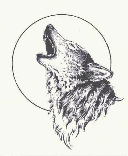 Wolf And Moon Tattoo, Traditonal Tattoo, Coyote Tattoo, Howling Wolf Tattoo, Fenrir Tattoo, Tier Tattoo, Wolf Illustration, Mom Tattoo, Wolf Tattoo Design