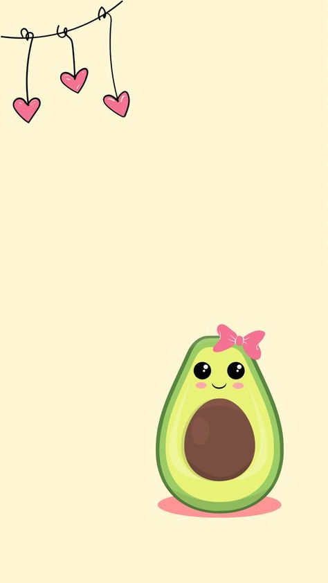 Backgrand Instagram, Avocado Cartoon, Baby Art Projects, Cute Avocado, Flowery Wallpaper, Wallpaper Doodle, Cute Emoji Wallpaper, Funny Phone Wallpaper, Cute Doodles Drawings