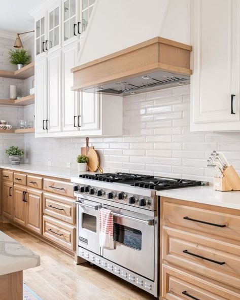 White kitchen oak worktop