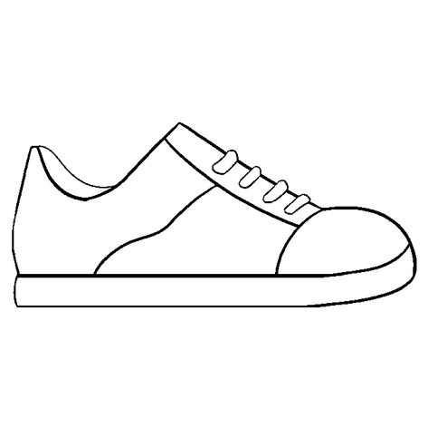 How to Draw Shoe: Step 8 Shoes To Draw Easy, How To Make Shoes Drawing, Simple Shoe Drawing Ideas, Shoes Simple Drawing, Kawaii Shoes Drawing, How To Draw A Heel, Simple Shoe Drawing, How To Draw Shoes Easy, How To Draw Shoes Sneakers