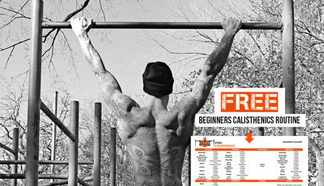 Calisthenics+Workout+Routine+for+Beginners Workout Routine For Beginners, Calisthenics Routine, Calisthenics Workout Routine, Calisthenics Equipment, Beginner Calisthenics, Isometric Exercises, Bodyweight Training, Workout Routines For Beginners, Calisthenics Workout