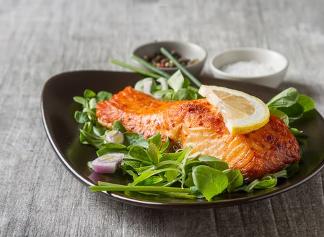 The Best Foods for Women to Slow Aging After 50, Say Dietitians — Eat This Not That Cupcake Receptek, Parmesan Salmon, Air Fryer Fish Recipes, Grilled Peppers, Cleanse Recipes, Cooking Salmon, Idee Pasto Sano, Grilled Salmon, Heart Healthy Recipes