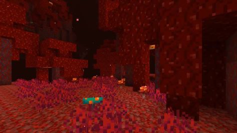 Minecraft Nether Update Adds New Mobs, Biomes, More | Gamerz Unite Minecraft Update, Nether Portal, Minecraft Blocks, Reading Projects, Red Forest, Minecraft Mobs, Forest Background, Minecraft Pe, Biome