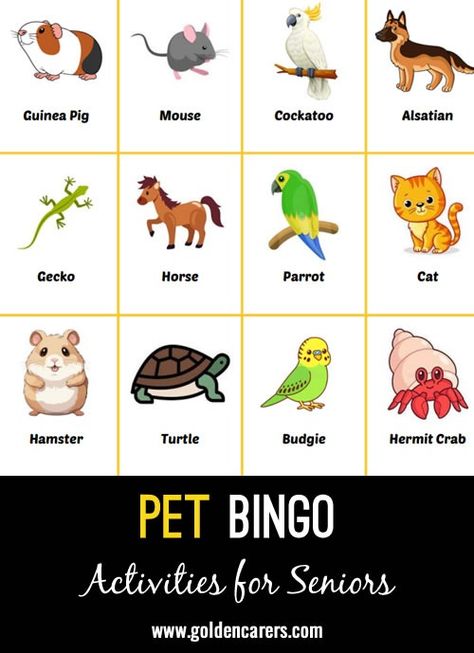 Pet Bingo Easter Templates Printables, Nursing Home Activities, Easter Templates, Elderly Activities, Activity Director, Senior Activities, Pet Day, Diy Activities, Bingo Games