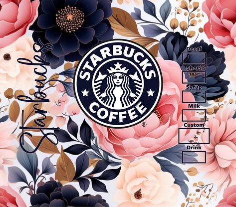 Starbucks Wallpaper, Sublimation Background, Starbucks Design, Sublimacion Ideas, Sublimation Ideas Projects Inspiration, Cricut Explore Projects, Rhinestone Projects, Sublimation Ideas, Vinyl Tumblers