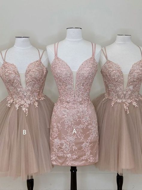 Cute Lace Appliques Homecoming Dresses Deep V-neck Short School Event Dresses School Back Dresses Short Event Dresses,GD334 on Storenvy Prom Dress Cute, Pink Lace Shorts, Tulle Pink, School Event Dress, Lace Homecoming Dress, Hoco Dress, Pink Homecoming Dress, Lace Homecoming Dresses, Short Prom Dress