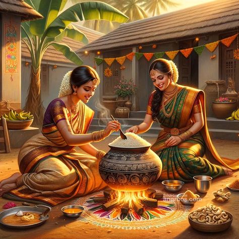 Pongal traditional cuisine wishes Pongal Dish, Pongal Festival Images, Happy Pongal Wishes, Pongal Wishes, Pongal Festival, Pongal Celebration, Diwali Drawing, Childhood Memories Art, Bengali Art