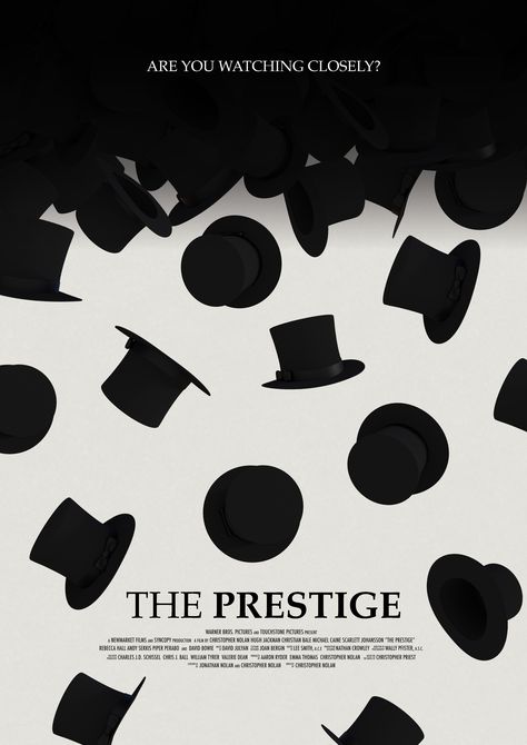 🎩 Step into the world of illusion with our Minimal Movie Poster for The Prestige! 🔮 This elegant design captures the enigmatic essence of Christopher Nolan's masterpiece. A must-have for fans of magic, mystery, and minimalist art. 🖼️ Explore more minimalist movie posters for your collection! 🌟 #ThePrestige #ChristopherNolan #MinimalistPoster #MagicMovies #MoviePoster #MinimalistDesign #CinemaArt The Prestige Movie, Minimalist Movie Posters, Nolan Film, Newcastle Australia, Minimal Graphic Design, Beloved Movie, Film Posters Art, Film Posters Minimalist, Cinema Art