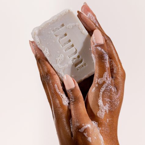 The World's FIRST (No)Soap™ natural cleansing bar clinically proven to be 30% more moisturising than traditional soap*. For intimate skin and everywhere else. Bar Soap Photography, Bathroom Product Photography, Skincare Product Design, Soap Photoshoot, Hand Skin Care, Ugc Examples, Soap Photography, Natural Cleansing, Skincare Business