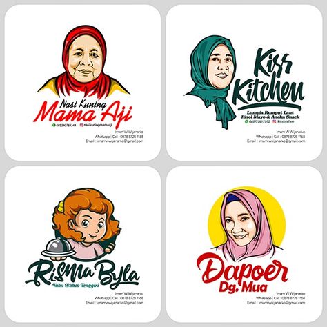 jasa inspirations, logo cafe, logo dapur bunda, logo karakter Logo Dapur Design, Logo Kuliner, Fashion Wall Art Printables, Logo Cafe, Kitchen Logo, Person Icon, Logo Character, Design Studio Logo, Visual Communication Design