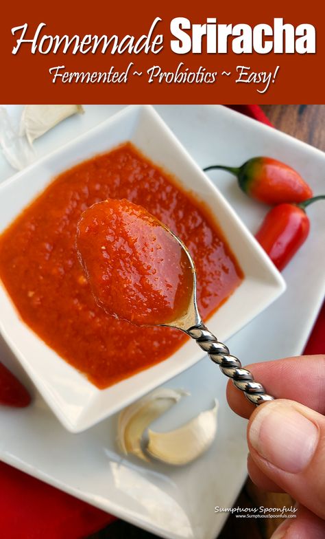 Sriracha Pepper Recipes, Canning Sriracha Sauce, How To Make Sriracha Sauce, Diy Sriracha Sauce, Copycat Sriracha Sauce, Sarachi Sauce Recipe, Fermented Sriracha Sauce, How To Make Sriracha, Homemade Sriracha Sauce Recipe