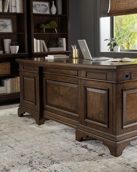 Hartshill Executive Desk With File Cabinets Burnished Oak Hartshill Executive Desk with File Cabinets Burnished Oak Desk With File Cabinets, Wood Executive Desk, Executive Home Office, File Cabinet Desk, Brown Desk, Desk Dimensions, File Cabinets, Filing Cabinets, Coaster Furniture