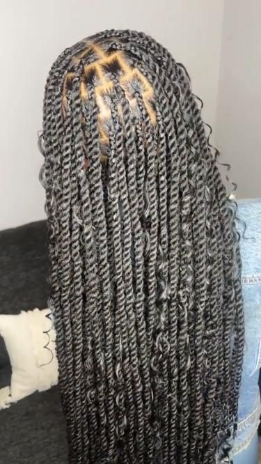 Creative Twists: Fabulous Twisted Braid Styles Long Twist Braids, Goddess Twist, Island Twist, Black Kids Braids Hairstyles, Twisted Braid, Big Box Braids Hairstyles, Boho Twists, Cute Braided Hairstyles, Braided Hairstyles For Teens