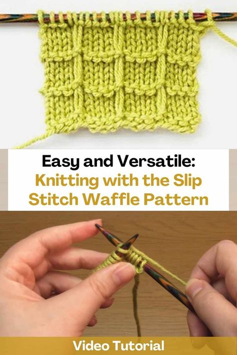 Textured Knitting, 3d Grid, Top Knitting Pattern, Grid Texture, Slip Stitches, Basic Stitches, Knit Stitches, Waffle Stitch, Medium Weight Yarn