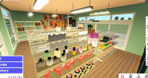 Bloxburg Toy Store Ideas, Stores In Bloxburg, Convience Store Bloxburg, Bloxburg Clothes Shop, Bloxburg Toy Store, Bloxburg Convenience Store, Bloxburg Convience Store Decals, Bloxburg Decals, Toy Store