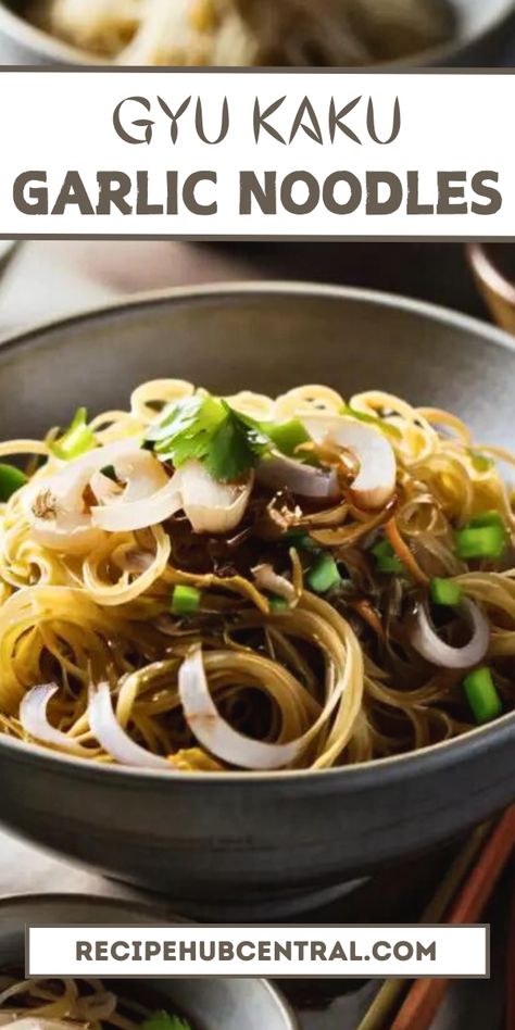 If you love garlic and noodles, this Gyu Kaku Garlic Noodles Recipe is a must-try. The noodles are soft, buttery, and full of flavor. Rigatoni D Recipe, Ube Polvoron Recipe, Gyu Kaku, Leftover Roast Beef Recipes, Polvorones Recipe, Beef Empanadas Recipe, Garlic Noodles Recipe, Leftover Roast Beef, Beef Empanadas