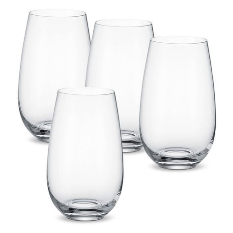 Villeroy & Boch Entrée Water 21 oz. Crystal Drinking Glass | Perigold Crystal Drinking Glasses, Glass Cup Set, Drinking Glass Sets, Water Tumbler, Kitchen Ware, Water Glass, Cocktail Glasses, Glassware Set, Cocktail Glass