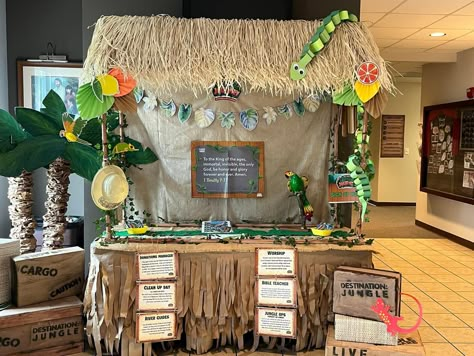 Jungle Journey Vbs 2024, Jungle Journey Vbs, Jungle Theme Classroom Decorations, Jungle Vbs, Vbs Jungle, Clean Up Day, Jungle Theme Classroom, Ko Lanta, Children's Church Crafts