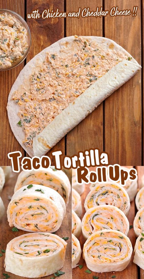 Taco Tortilla Roll Ups, Taco Tortilla, Tortilla Rolls, Roll Ups Tortilla, Pinwheel Recipes, Appetizers Easy Finger Food, Best Appetizer Recipes, Finger Foods Easy, Lake Food