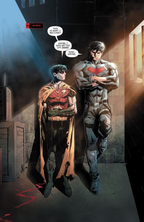 Red Hood And His Younger Self Red Hood And The Outlaws, Jason Todd Robin, Red Hood Comic, The Outlaws, Marvel Fanart, Red Hood Jason Todd, Univers Dc, Comic Characters, Gif Lucu