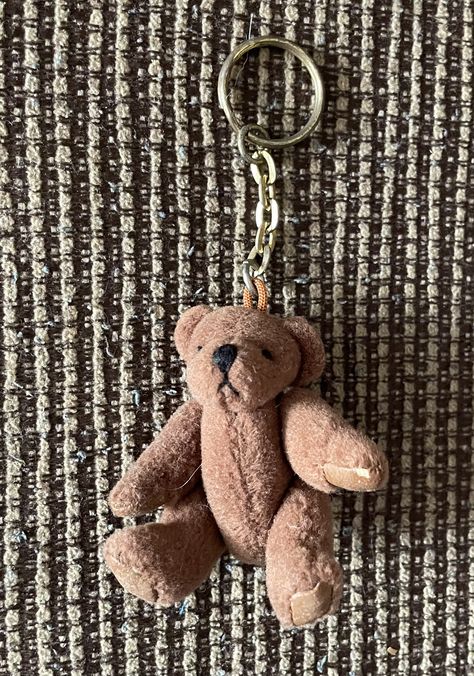 Teddy Bear Keychain, Old Teddy Bears, Bear Keychain, Mini Bags, Vintage Photography, Key Chains, School Supplies, Photo Ideas, Keychains