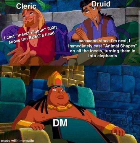 Dnd Humor Memes Funny, Dungeons And Dragons Funny, Funny Dnd Character Ideas, Dnd Town Art, D&d Druid, Funny Dnd, Dnd Things, Dnd Druid, D D Funny