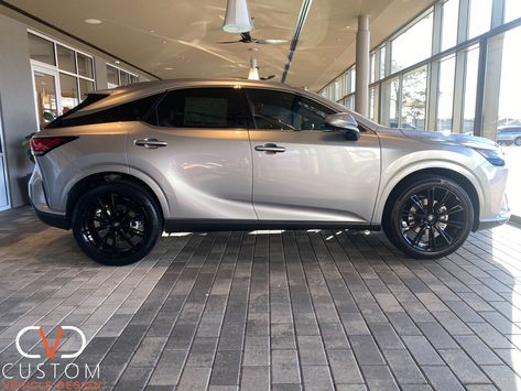 Lexus RX350 with 22” wheels #Lexus #RX350 #CVD #CustomVehicleDesign #CVDauto #CVD2023 #2023 Lexus Rx 350 Sport, 22 Wheels, Lexus Rx 350, Lexus Rx350, Car Ideas, Vehicle Design, Dream Car, Metallic Gold, Dream Cars