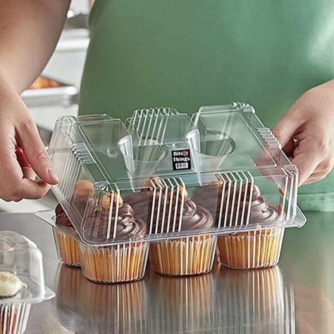 Plastic Cupcake Containers, Brunch Parties, Chocolate Peanut Butter Cupcakes, Fluffy Frosting, Cupcake Carrier, Cupcake Container, Peanut Butter Cupcakes, Banana Nut Muffins, Making Cakes