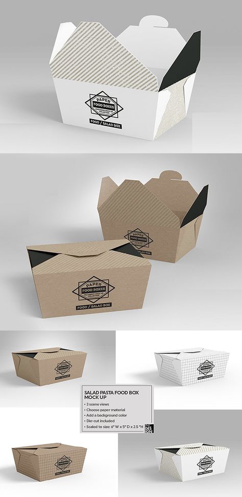 Salad Food Box Packaging Mock Up Packaging Design Inspiration For Food, Food Boxes Packaging, Packaging Food Ideas, Desain Box Packaging Design, Packaging Design Food Box Ideas, Food Packing Box Design, Packaging Design Inspiration Food, Salad Box Packaging, Food Box Template